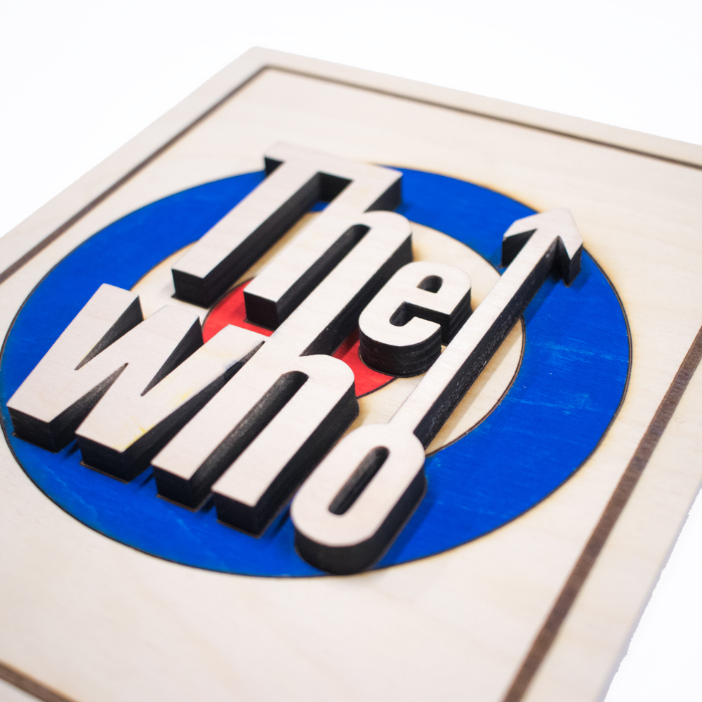 The Who - Handmade 3D Wood