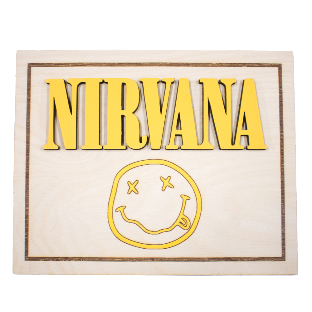 Nirvana - Handmade 3D Wood