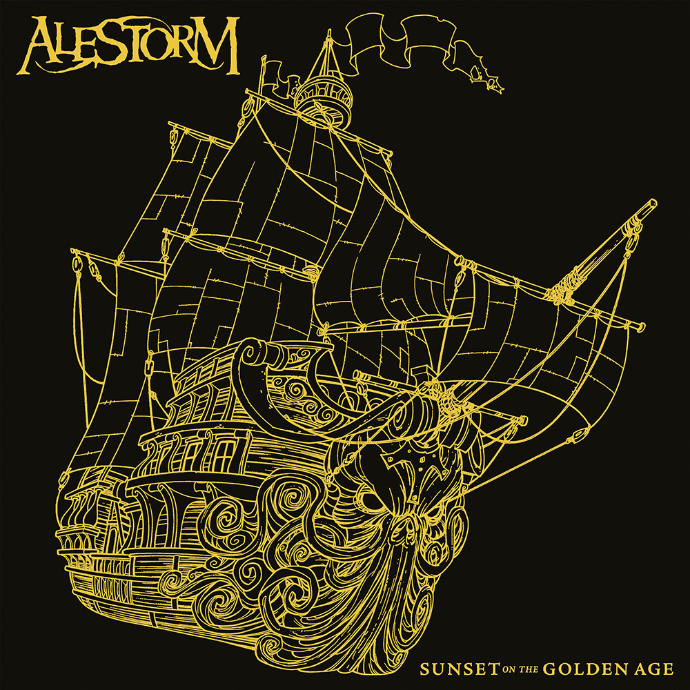 Alestorm – Sunset On The Golden Age (Black & Gold  Vinyl)