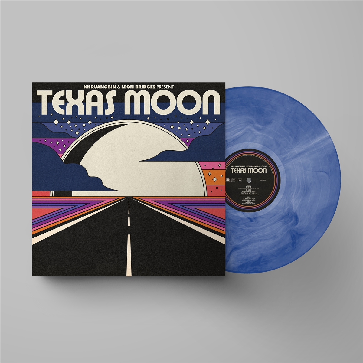 Khruangbin & Leon Bridges – Texas Moon (Blue Vinyl)