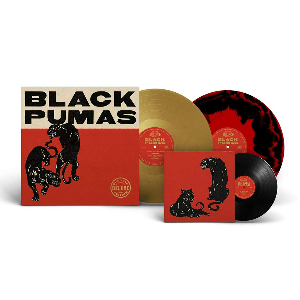 Black Pumas ( Black/Red & Gold Vinyl)